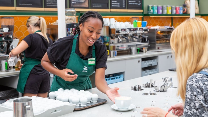 Food and Beverage staff at Coughton Court, Warwickshire